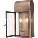 Spencer 2 Light 16.75 inch Antique Copper Exterior Wall Mount