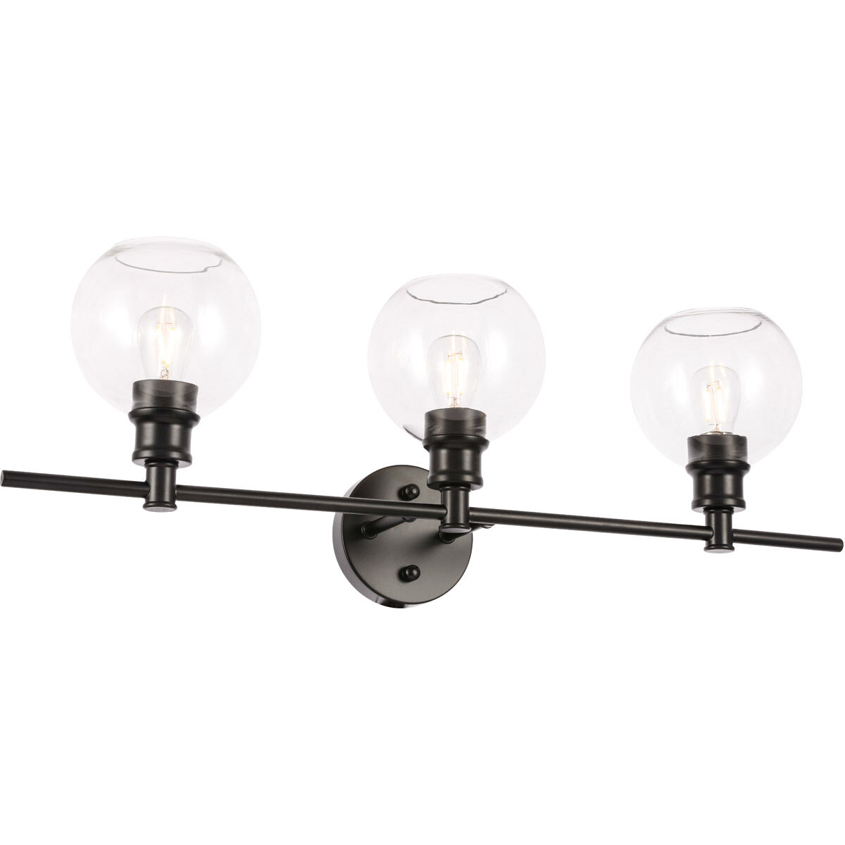 Syracuse 3 Light 28 inch Black Wall sconce Wall Light