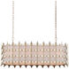 Bardi 8 Light 41.25 inch Contemporary Silver Leaf Oval Chandelier Ceiling Light