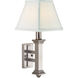 Decorative Wall Lamp 1 Light 7 inch Satin Nickel Wall Lamp Wall Light