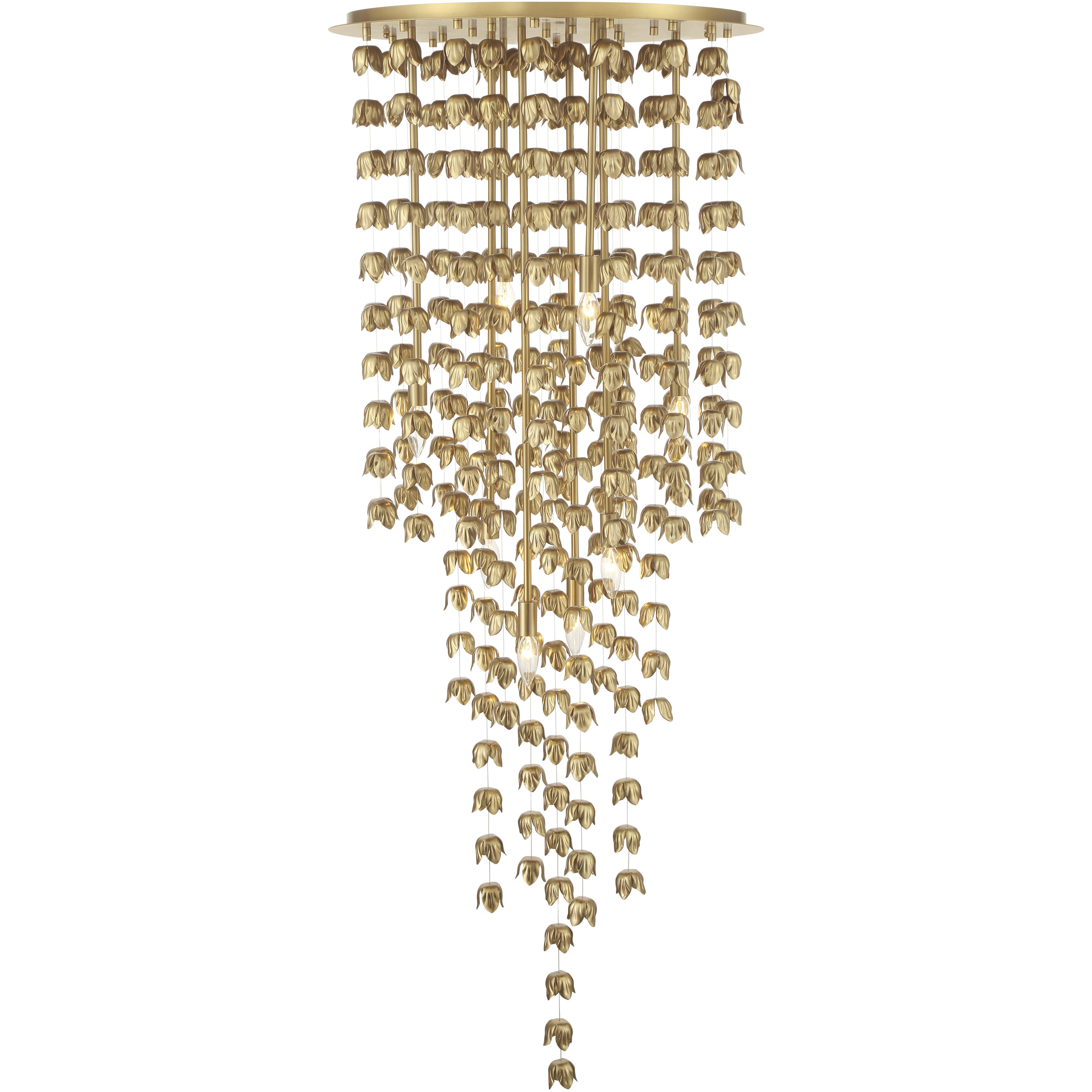 Ashgrove 8 Light 24 inch Legacy Brass Pendant Ceiling Light