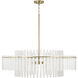 Blair 6 Light 36 inch Aged Brass Pendant Ceiling Light