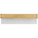 Marie Flanigan Menil LED 24 inch Soft Brass Linear Sconce Wall Light