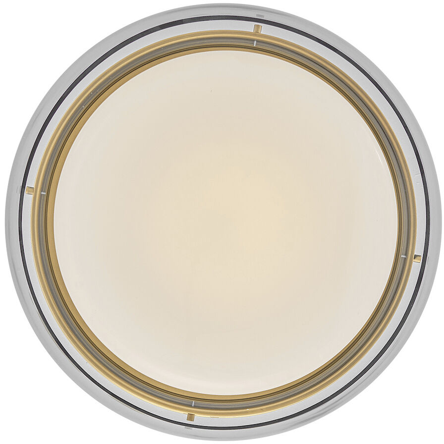 Demi LED 22 inch Heritage Brass Flush Mount Ceiling Light