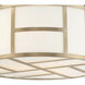 Danielson 3 Light 16.75 inch Vibrant Gold Semi Flush Ceiling Light