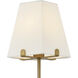 Benton Sconce Wall Light in Lacquered Brass