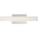 Vogue LED 18 inch Satin Nickel Bath Vanity Wall Light