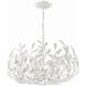Broche 6 Light 27 inch Matte White Chandelier Ceiling Light
