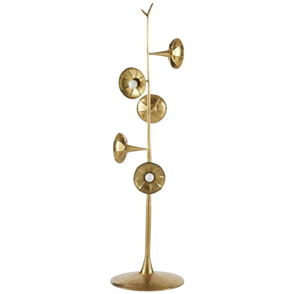 Coltrane 25.00 watt Antique Brass Floor Lamp Portable Light