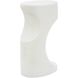 Stevie 23.5 X 14 inch White Stone Indoor Outdoor Accent Table