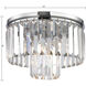 Palacial 1 Light 12 inch Polished Chrome Semi Flush Mount Ceiling Light