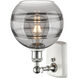Ballston Rochester 1 Light 8 inch White Polished Chrome Sconce Wall Light