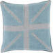 Manchester 22 inch Aqua, Medium Gray Pillow Kit