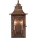 St. Charles 2 Light 17 inch Copper Patina Exterior Wall Mount 