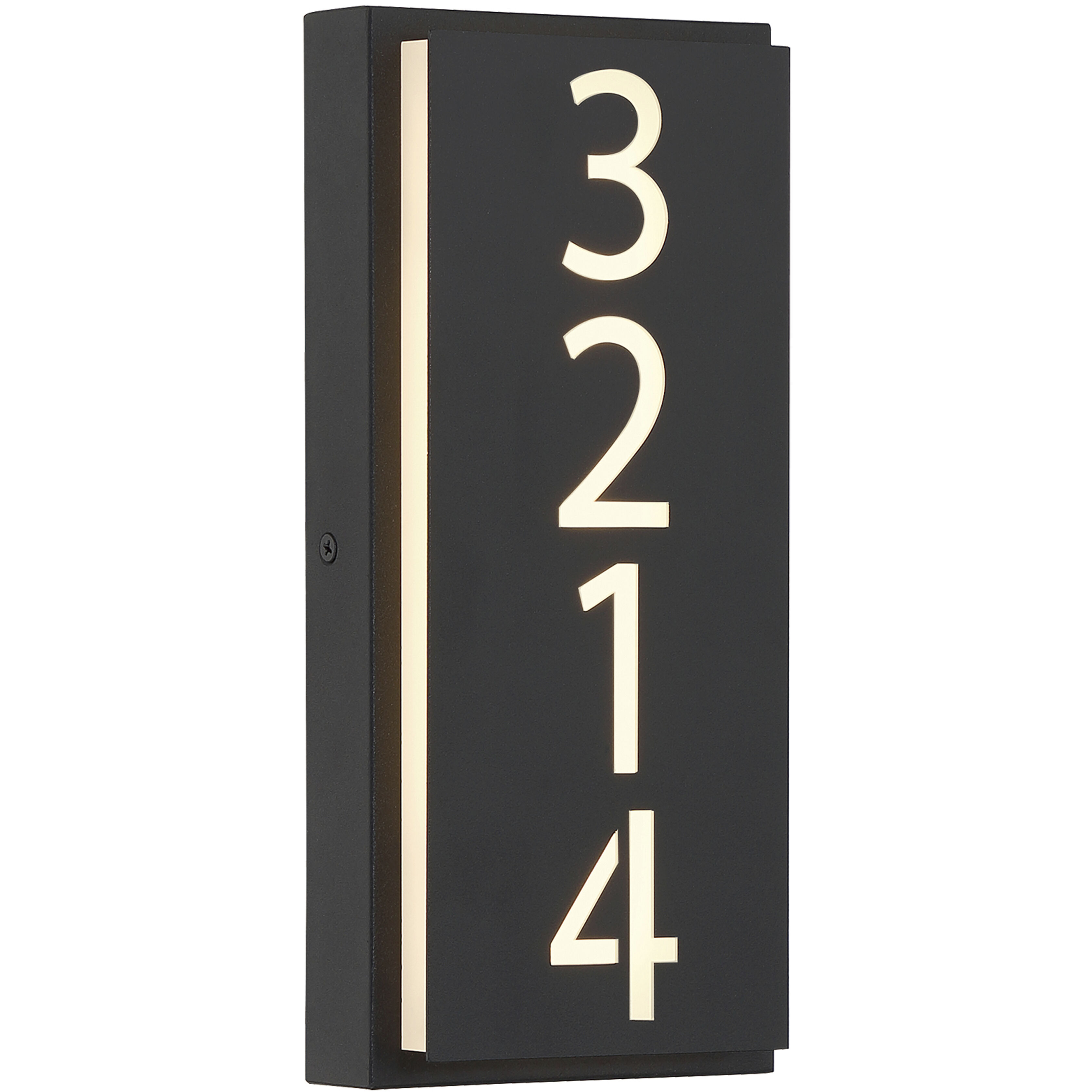 Numero LED 4.75 inch Black ADA Wall Sconce Wall Light