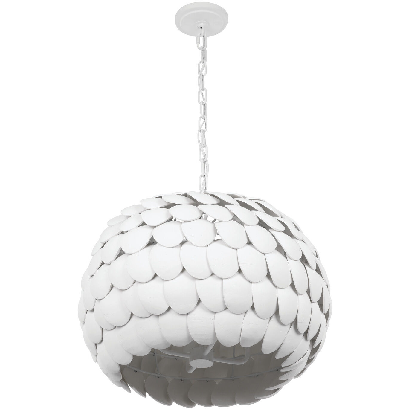 Talia 5 Light 20.5 inch Matte White Chandelier Ceiling Light