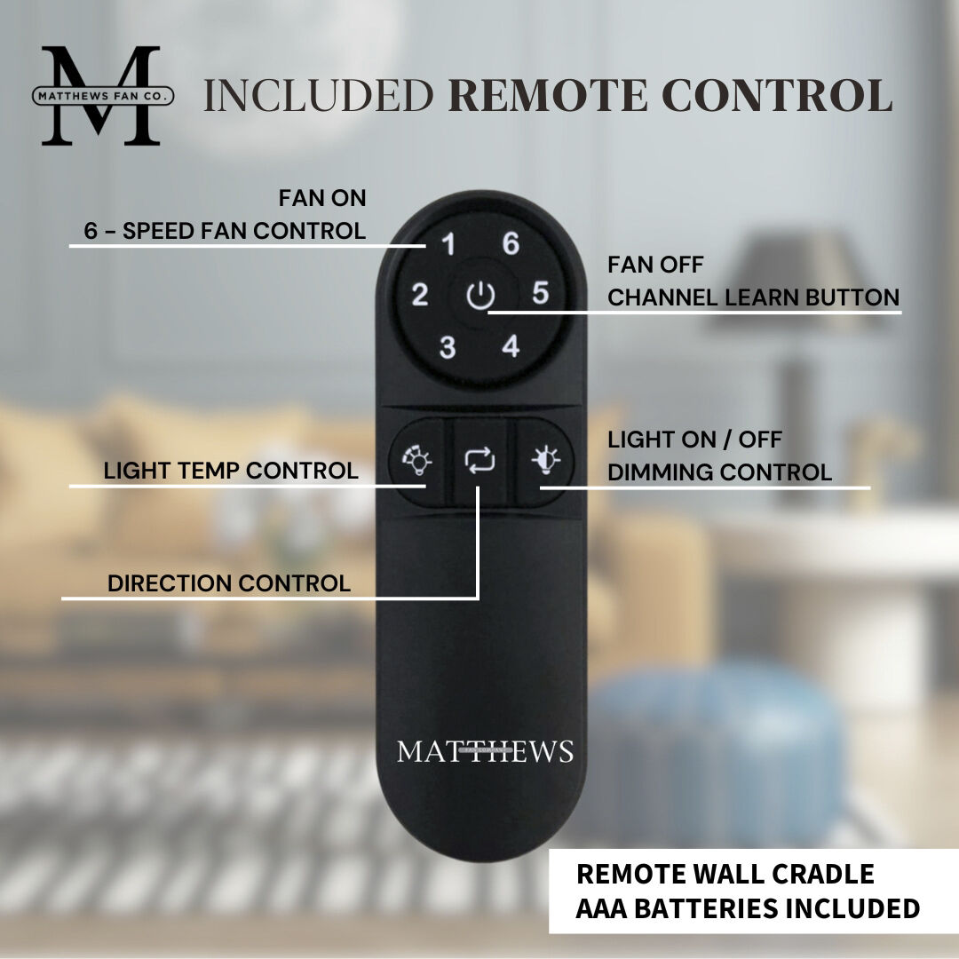 Atlas Irene-3H 52 inch Walnut Tone Flush Mount Paddle Fan, Flush Mounted