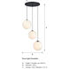 Circo LED 28 inch Matte Black Chandelier Ceiling Light
