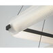 Neoness LED 34.25 inch Matte Black Grand Chandelier Ceiling Light in Clear