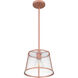 Labrant 1 Light 10.5 inch Matte Rose Gold Mini Pendant Ceiling Light