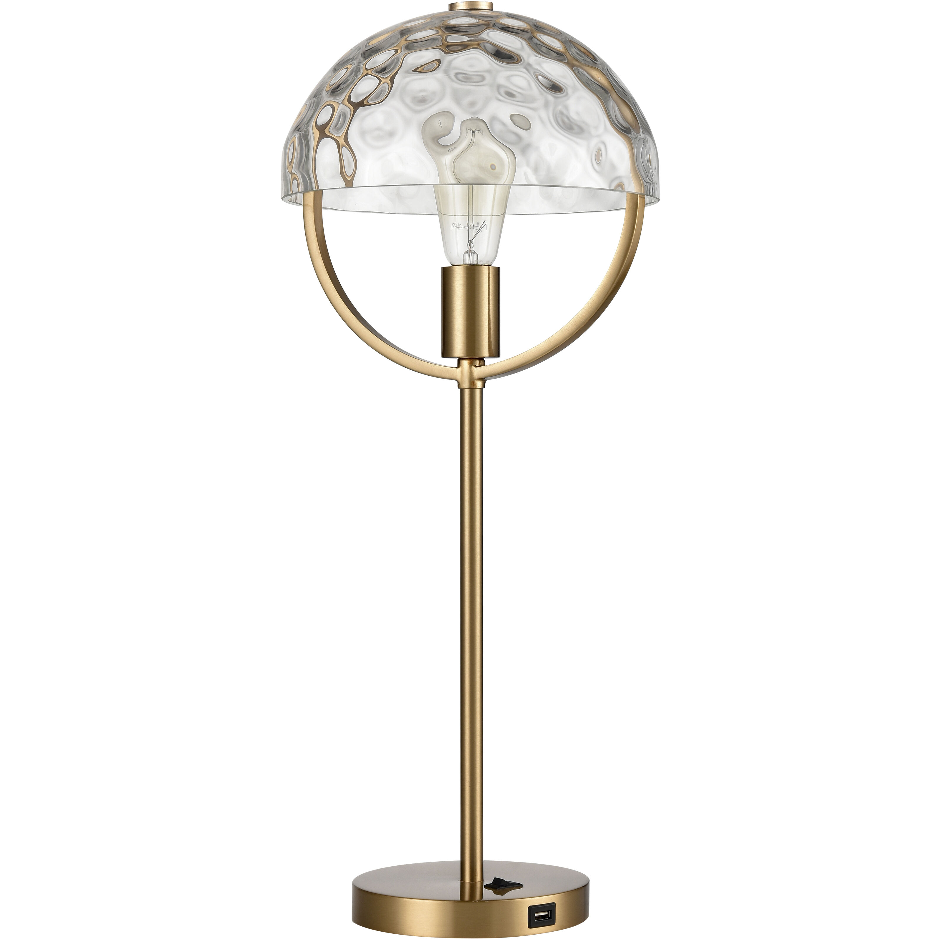 Parsons Avenue 24 inch 100 watt Aged Brass Desk Lamp Portable Light