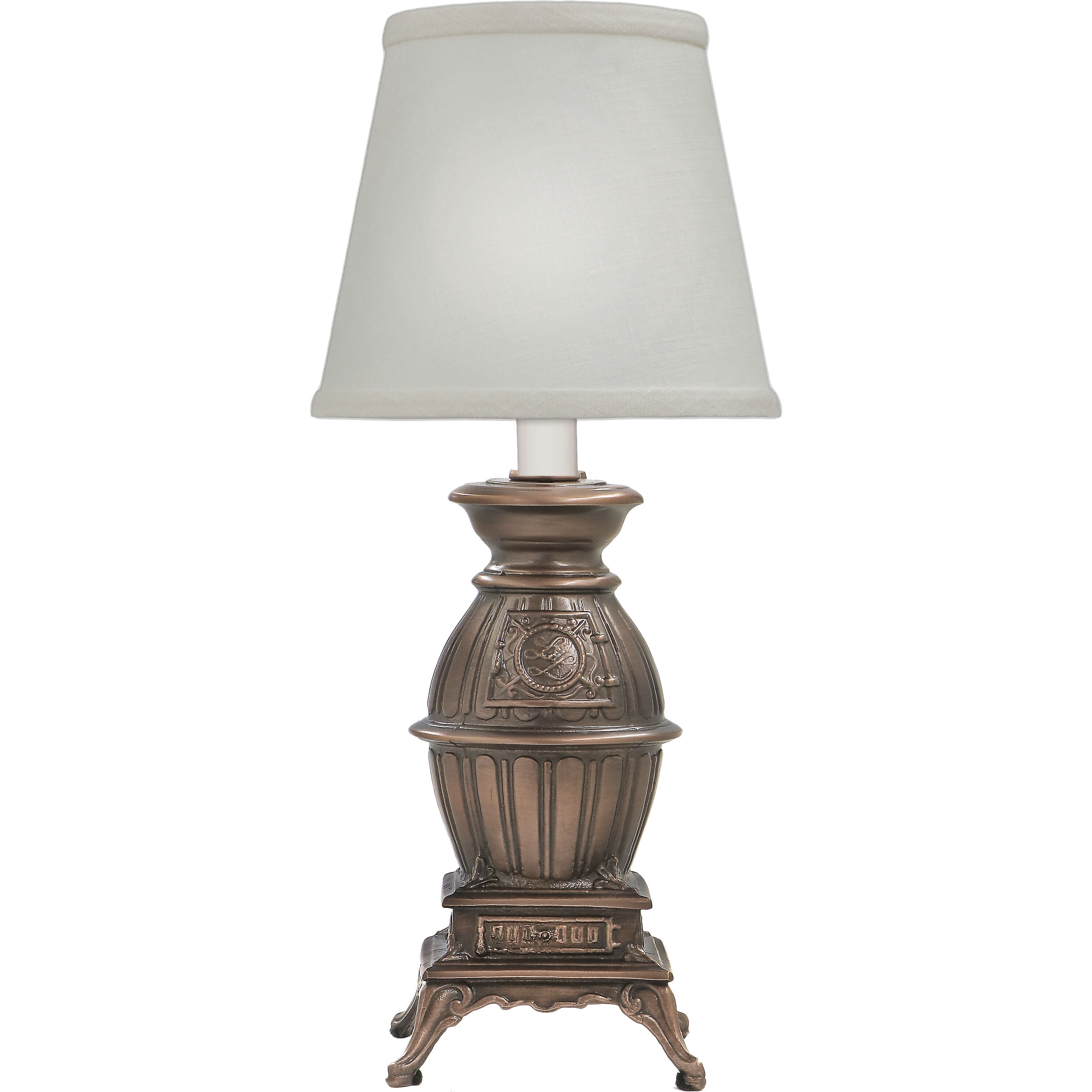 Ellie 14 inch Antique Old Bronze Mini Lamp Portable Light