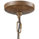 Elk 6 Light 25 inch Wood Tone Chandelier Ceiling Light