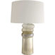 Milan 28 inch 150.00 watt Antique Mercury Ombre and Polished Nickel Table Lamp Portable Light