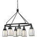 Channing 6 Light 40 inch Black Chandelier Ceiling Light