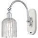 Ballston Bridal Veil 1 Light 5 inch White Polished Chrome Sconce Wall Light