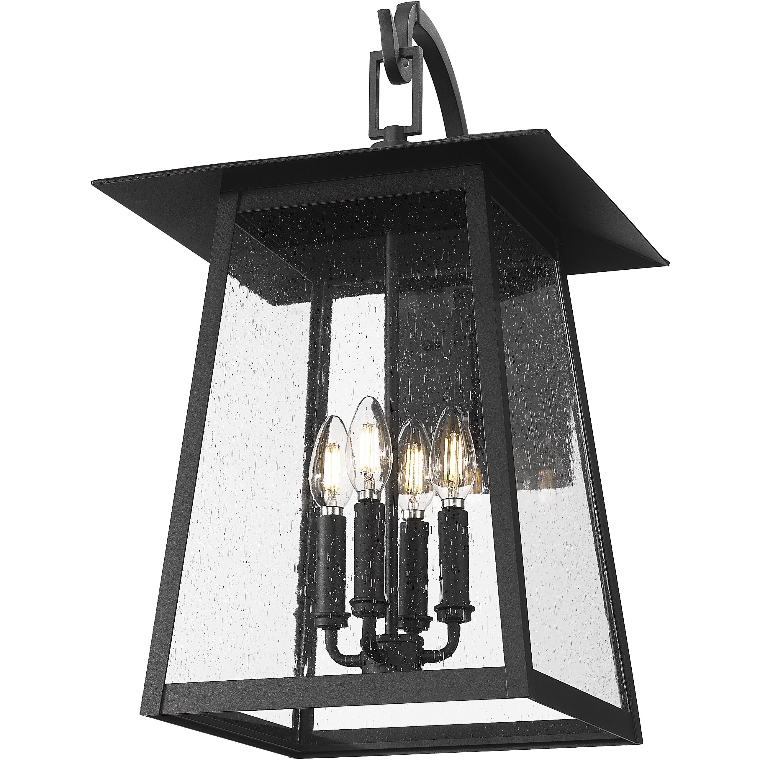 Rainer Outdoor Wall Light in Black, G9