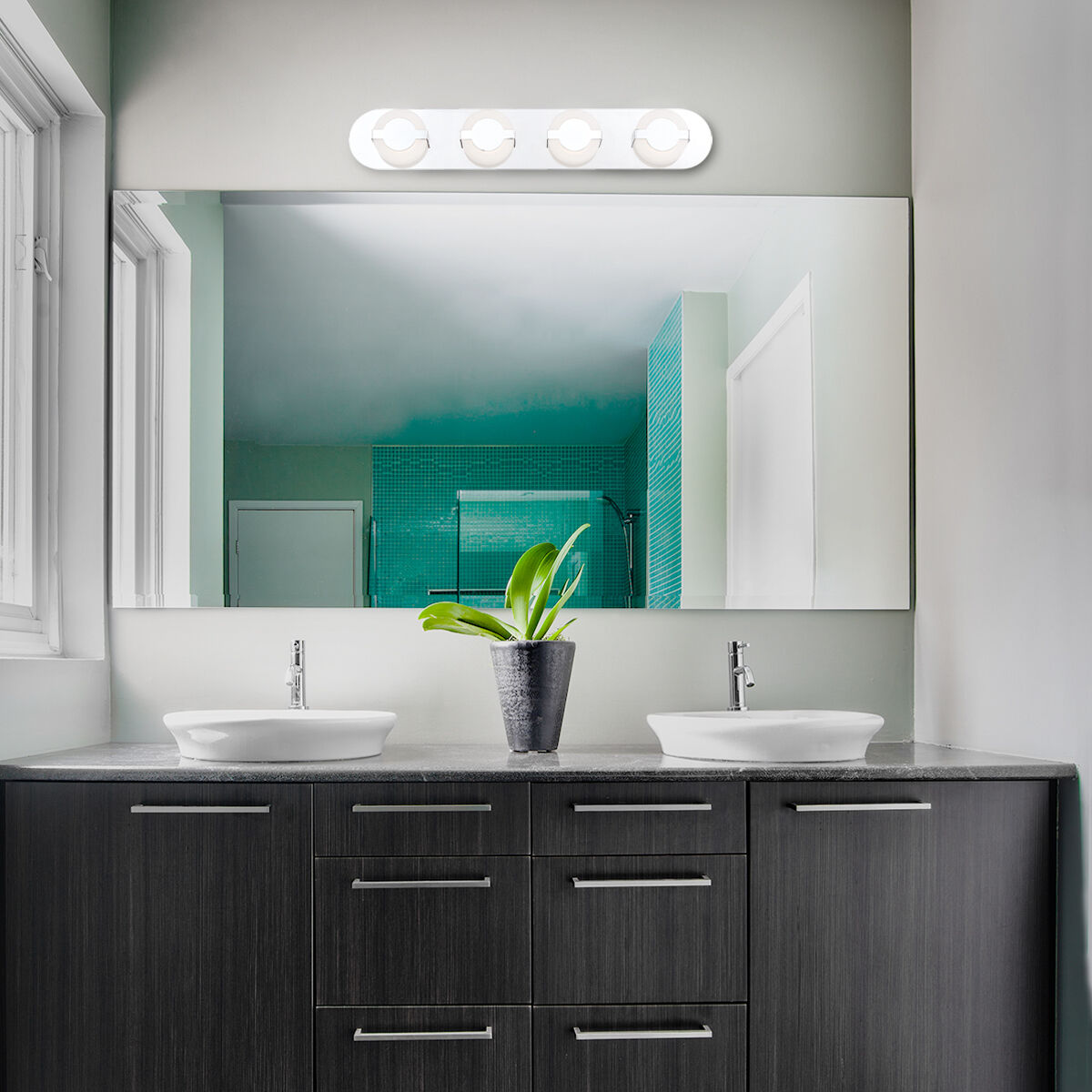 Balewood LED 29 inch Chrome Vanity Light Wall Light