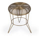 Allen Decorative Wire Side Table in Antique Gold