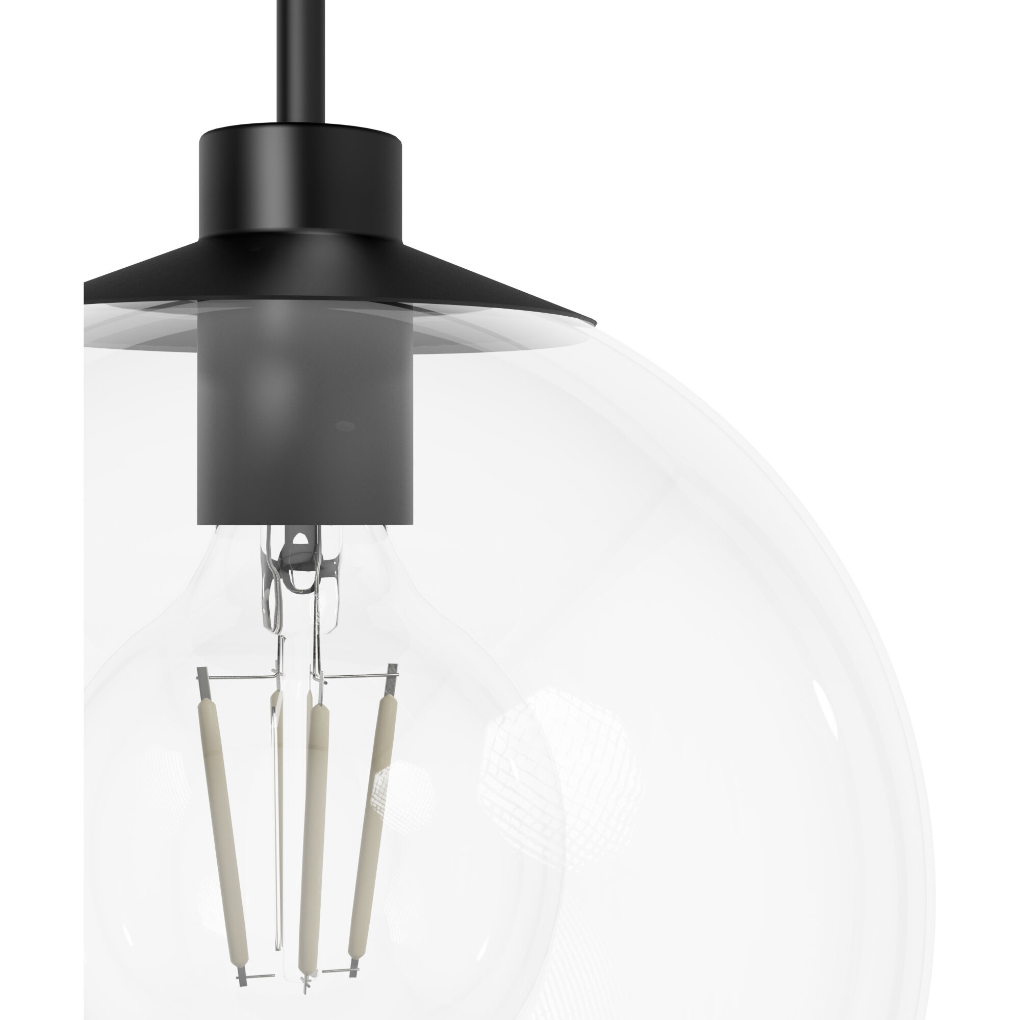 Xidane 1 Light 12 inch Matte Black Pendant Ceiling Light