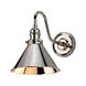 Provence 1 Light 13 inch Polished Nickel Wall Sconce Wall Light, Elstead