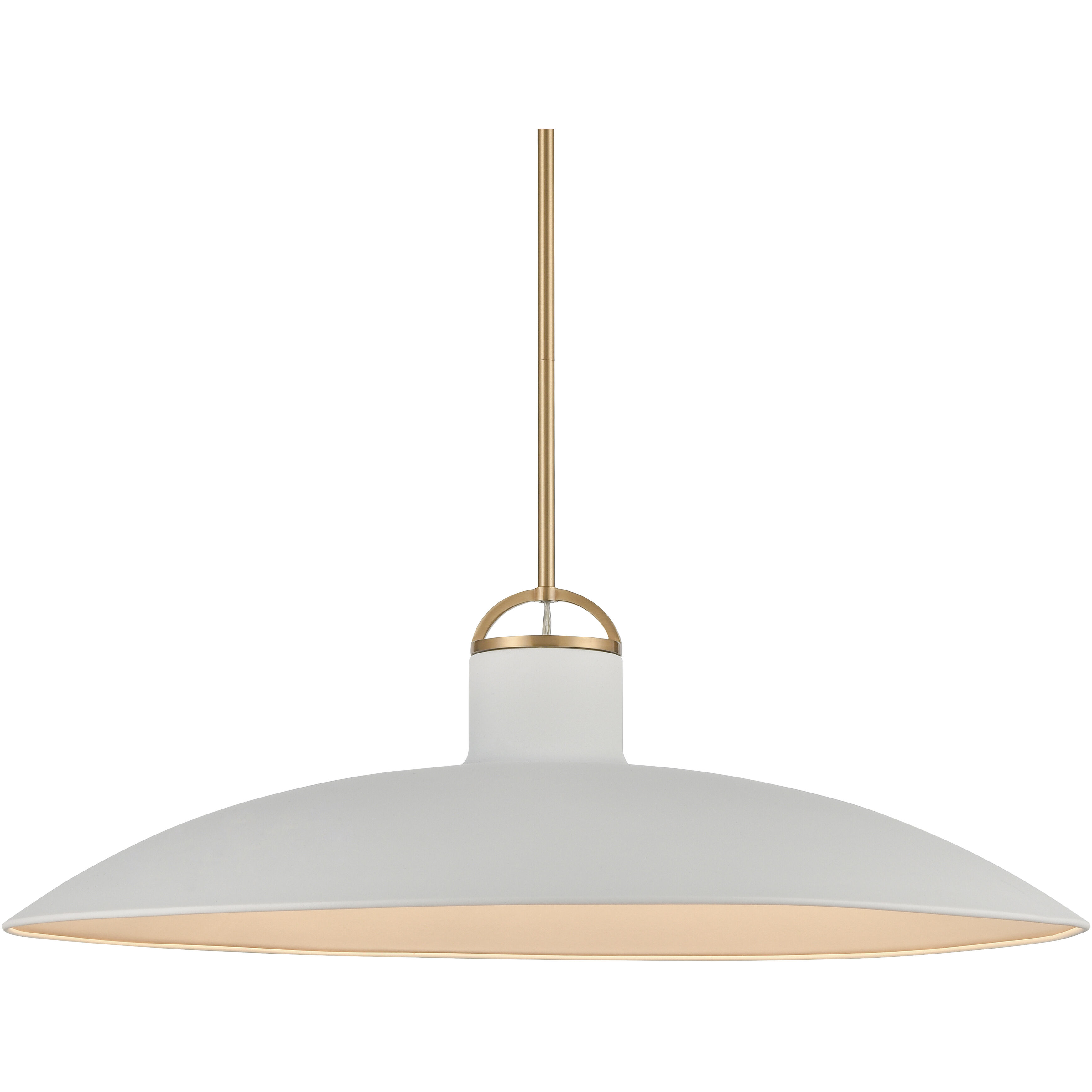 Surf 1 Light 27 inch Textured White Pendant Ceiling Light