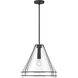 Lorenth 1 Light 18 inch Dark Matte Black Pendant Ceiling Light