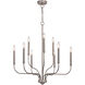 Harris LED 27.5 inch Satin Nickel Chandelier Ceiling Light