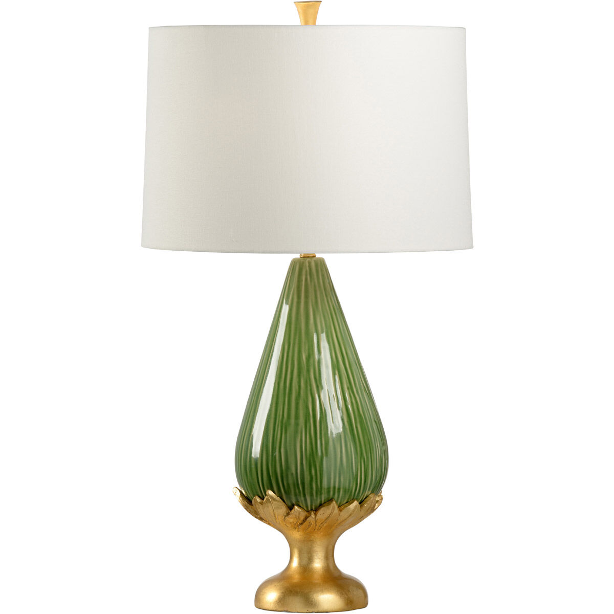 Wildwood 31 inch 100 watt Kiwi Glaze Table Lamp Portable Light