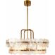 Cascade 4 Light 35 inch Clear Chandelier Ceiling Light
