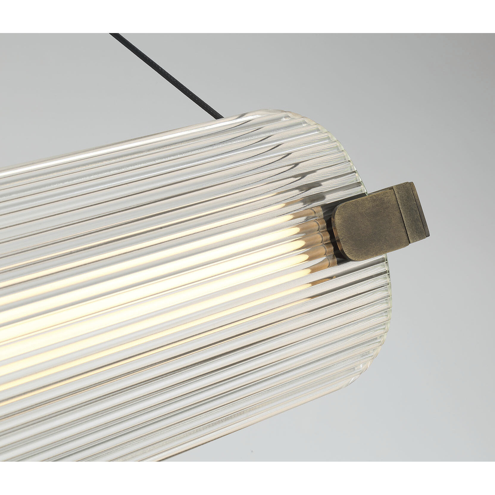 Neoness LED 34.25 inch Weathered Brass Grand Chandelier Ceiling Light in Clear