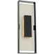 Boxie LED 34 inch Black with Brushed Nickel Outdoor Wall Light