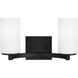 Hettinger LED 13.5 inch Midnight Black Wall Bath Fixture Wall Light