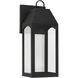 Burton LED 16.75 inch Black Outdoor Wall Lantern