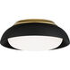 Vantage LED 12 inch Coal /Honey Gold Flush Mount Ceiling Light in Coal/Honey Gold