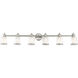 Middlebush 6 Light 55 inch Brushed Nickel Vanity Sconce Wall Light