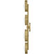 Cava LED 30 inch Lacquered Brass Foyer Light Ceiling Light, Sconce/Flush Mount