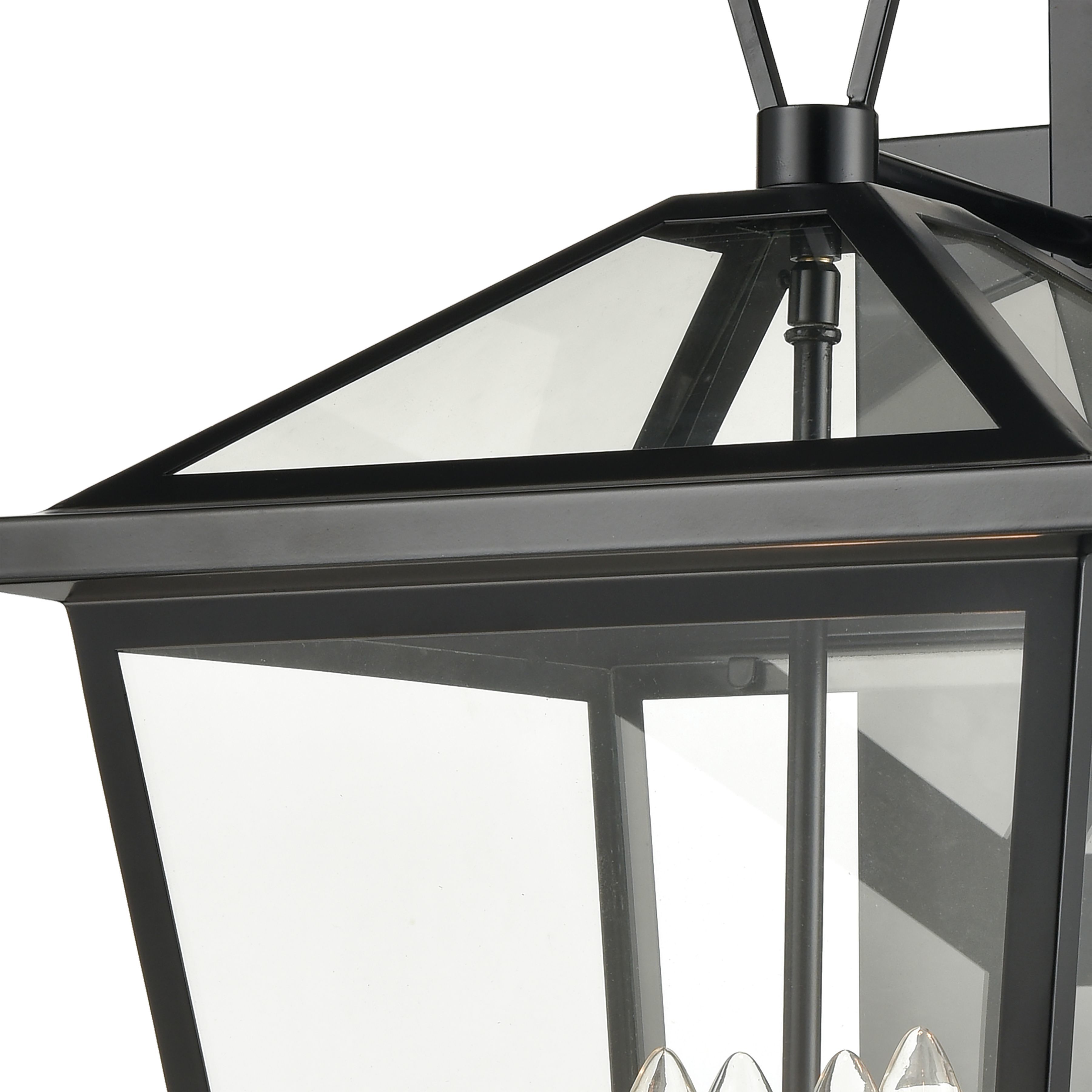 Main Street 4 Light 21 inch Black Outdoor Wall Sconce