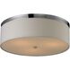 Flushmounts 3 Light 17 inch Polished Chrome Flush Mount Ceiling Light