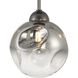 Neveh 1 Light 8 inch Gun Metal Semi Flush Ceiling Light